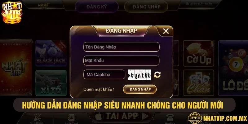 Đăng nhập Nhatvip nhanh chóng