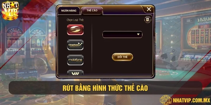 Quy đổi tiền thưởng ở cổng game thành thẻ cào điện thoại